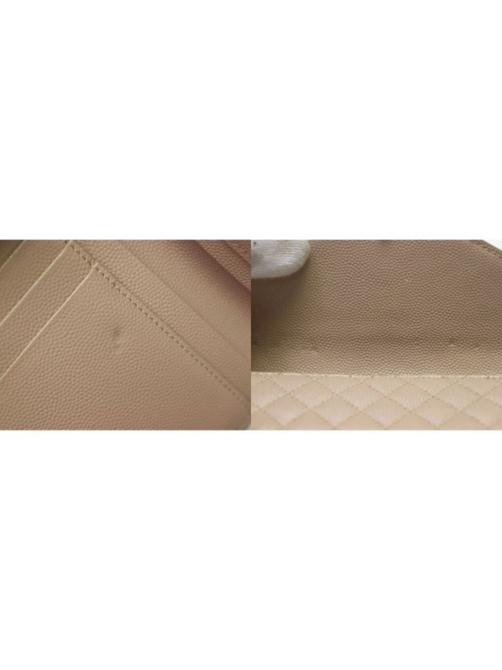 Saint Laurent Envelope Gray Leather Trifold Wallet - Picture 9 of 9